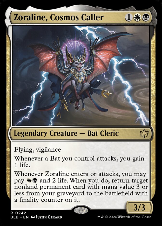 Zoraline, Cosmos Caller card front