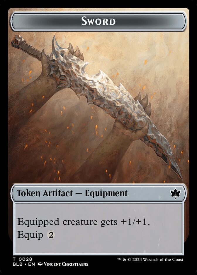 Sword card front