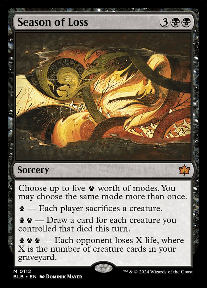 Season of Loss card front