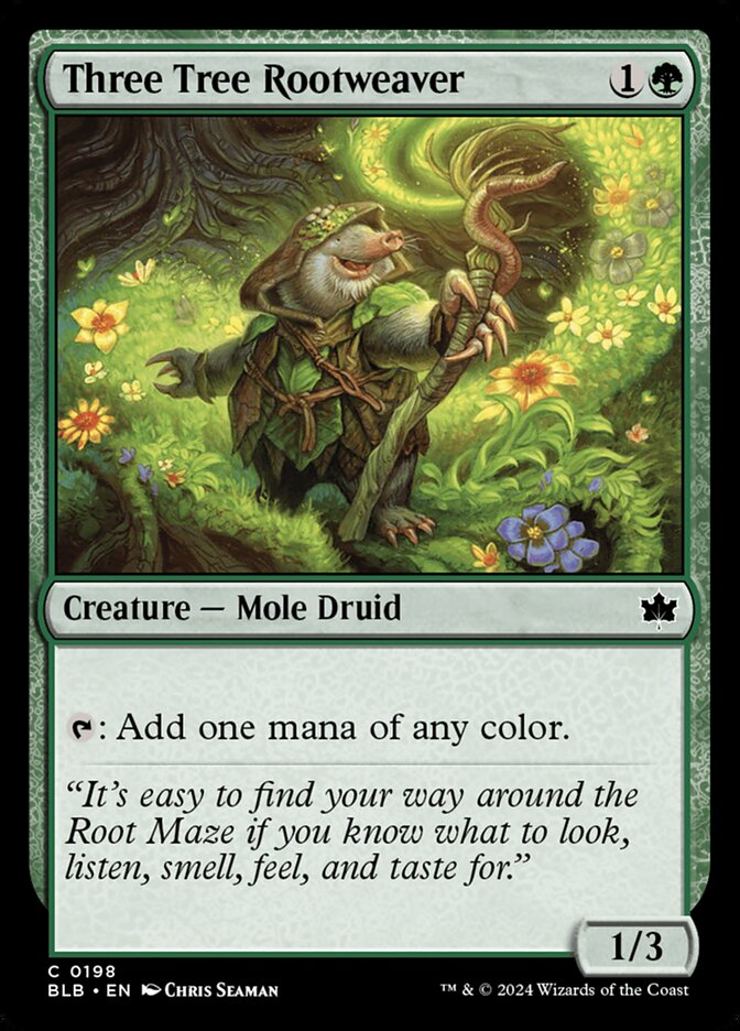 Three Tree Rootweaver card front
