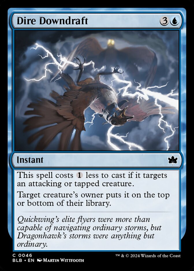 Dire Downdraft card front