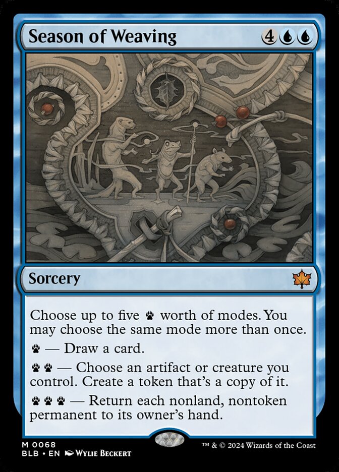 Season of Weaving card front