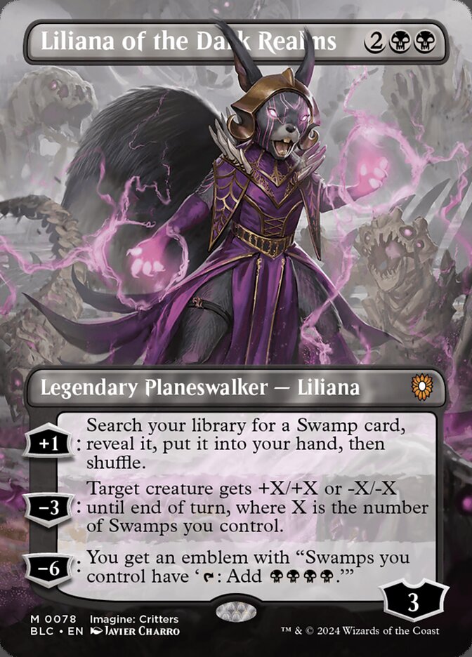 Liliana of the Dark Realms card front