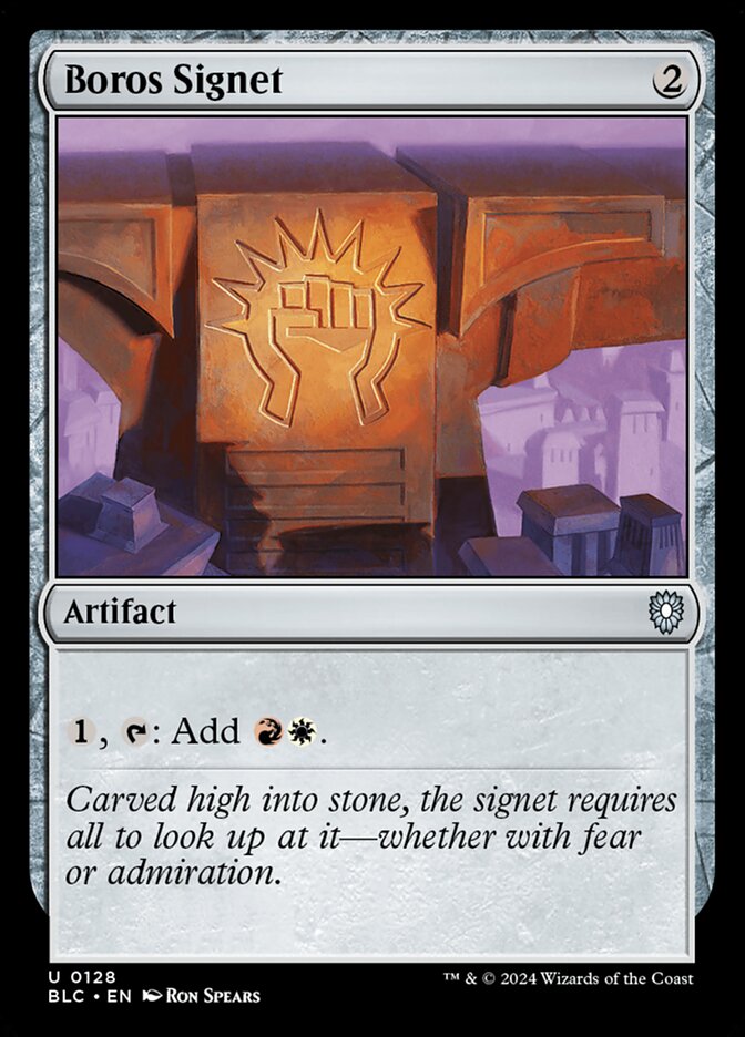 Boros Signet card front