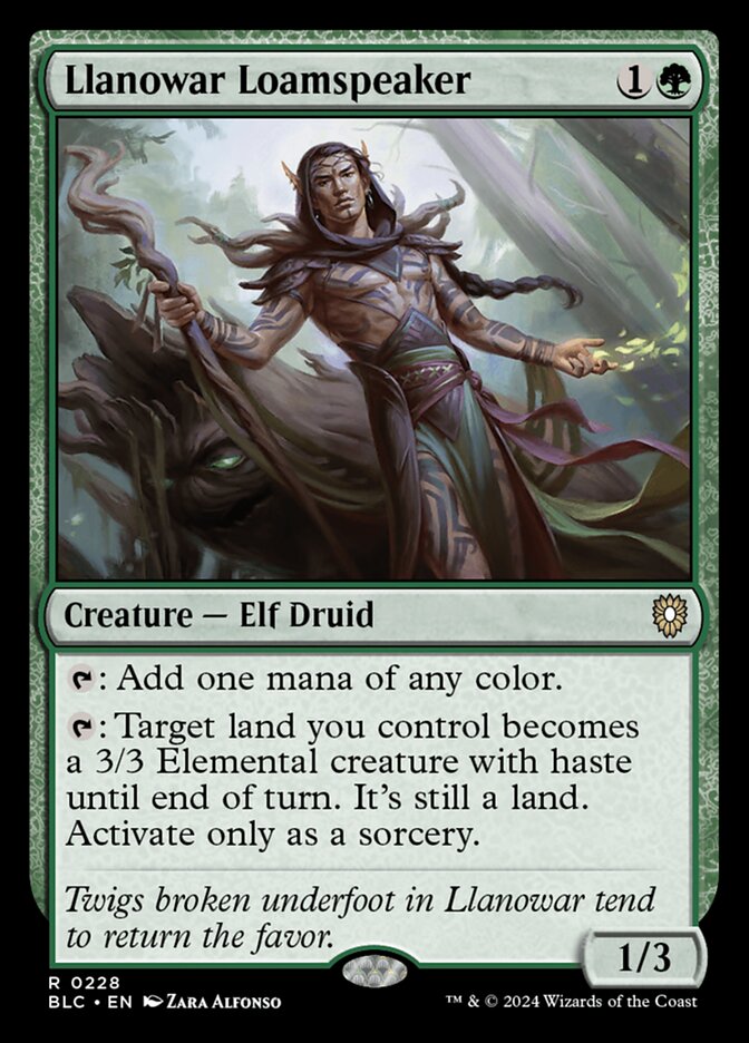 Llanowar Loamspeaker card front