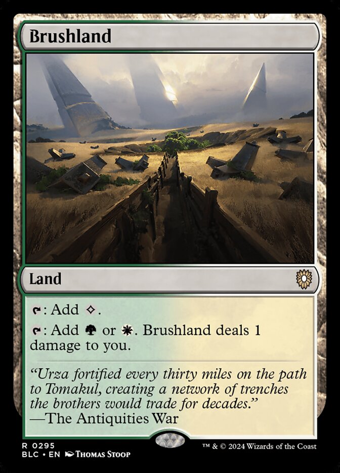 Brushland card front
