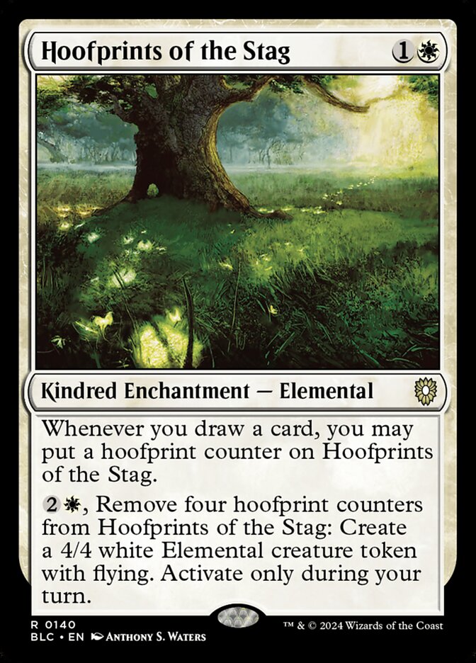 Hoofprints of the Stag card front