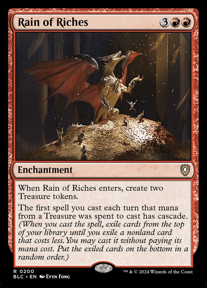 Rain of Riches card front