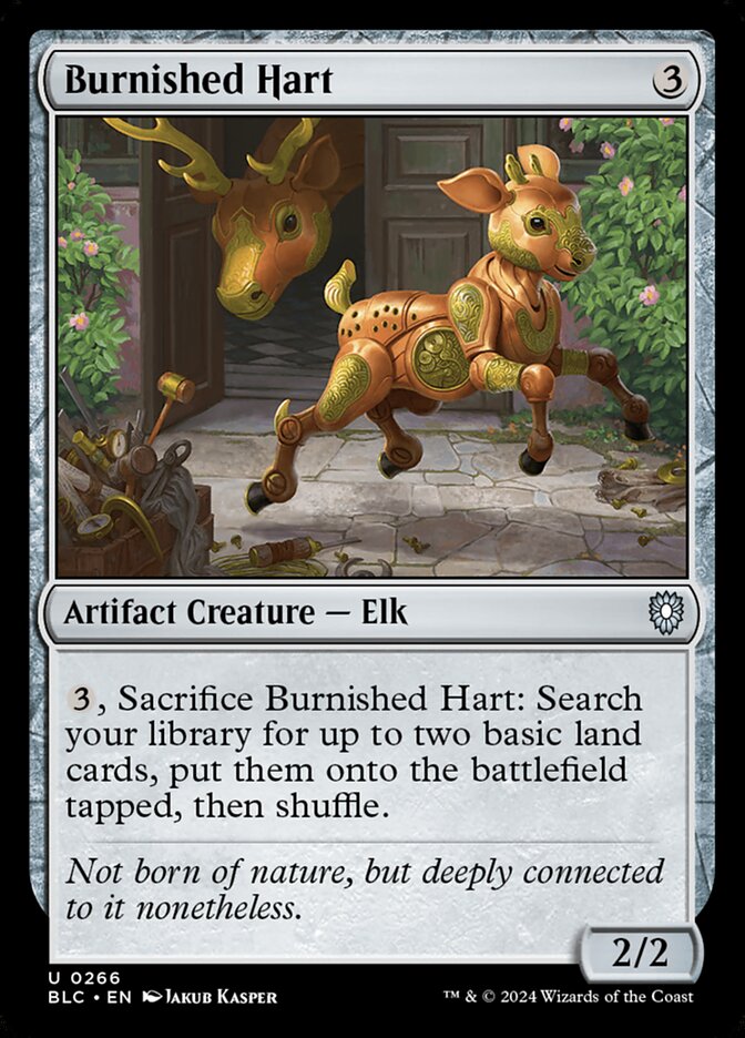 Burnished Hart card front