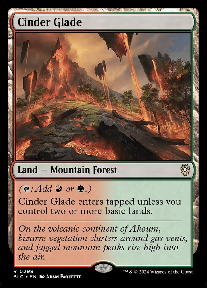 Cinder Glade card front