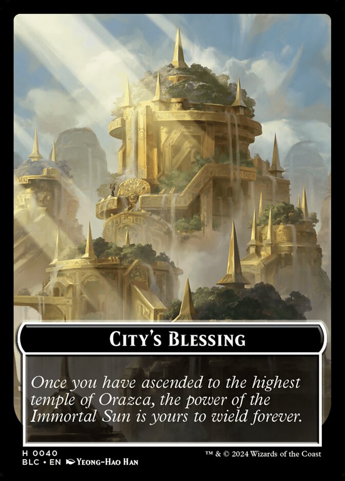 City's Blessing card front