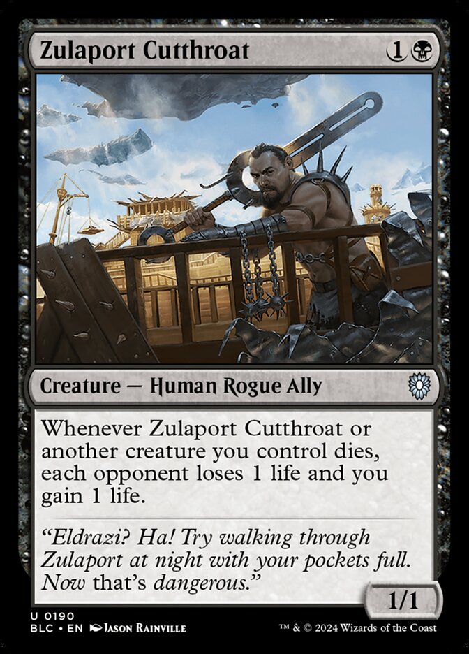 Zulaport Cutthroat card front