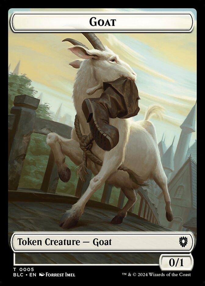Goat card front