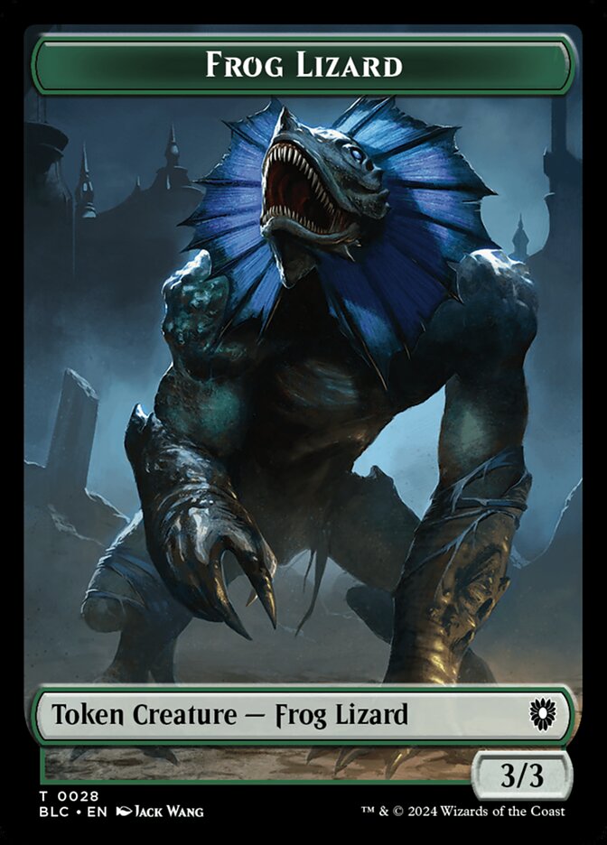 Frog Lizard card front
