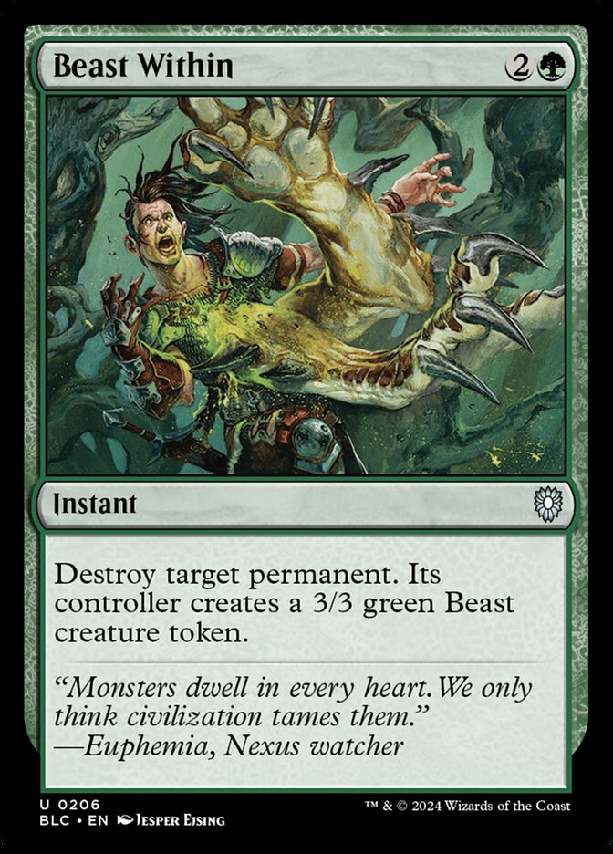 Beast Within card front