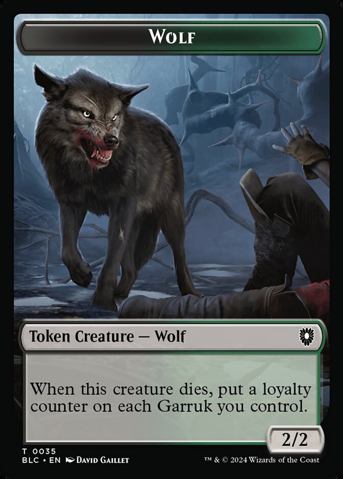 Wolf card front
