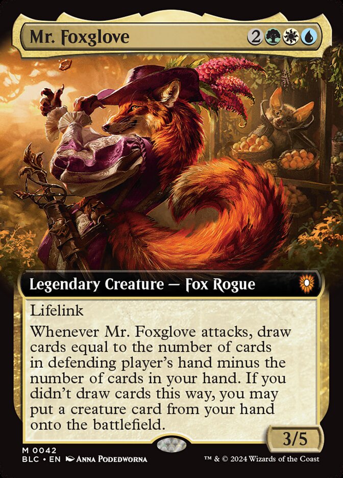 Mr. Foxglove card front