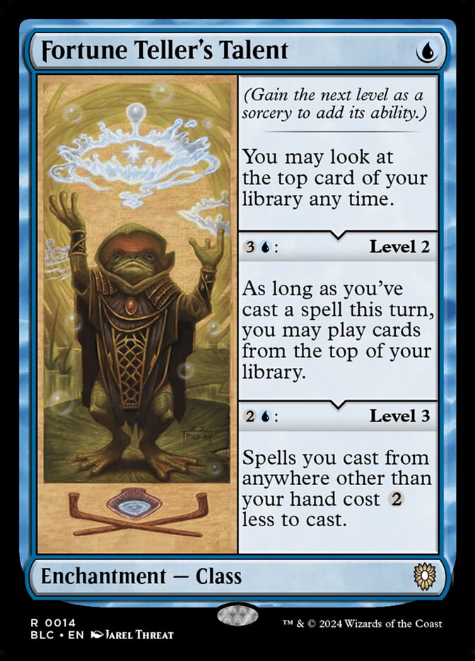 Fortune Teller's Talent card front