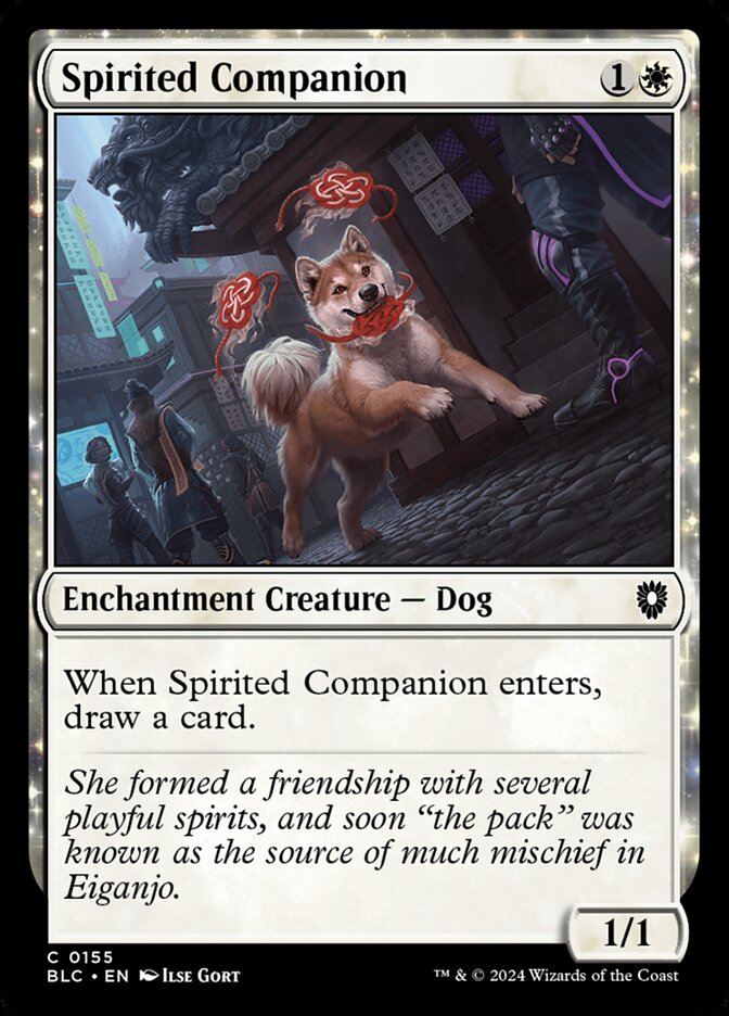 Spirited Companion card front