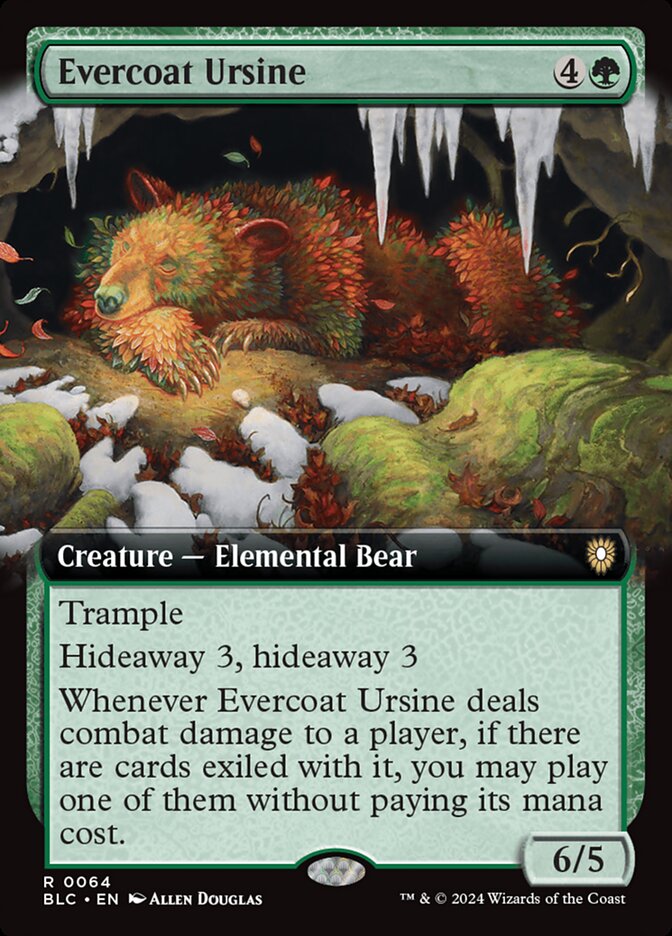 Evercoat Ursine card front