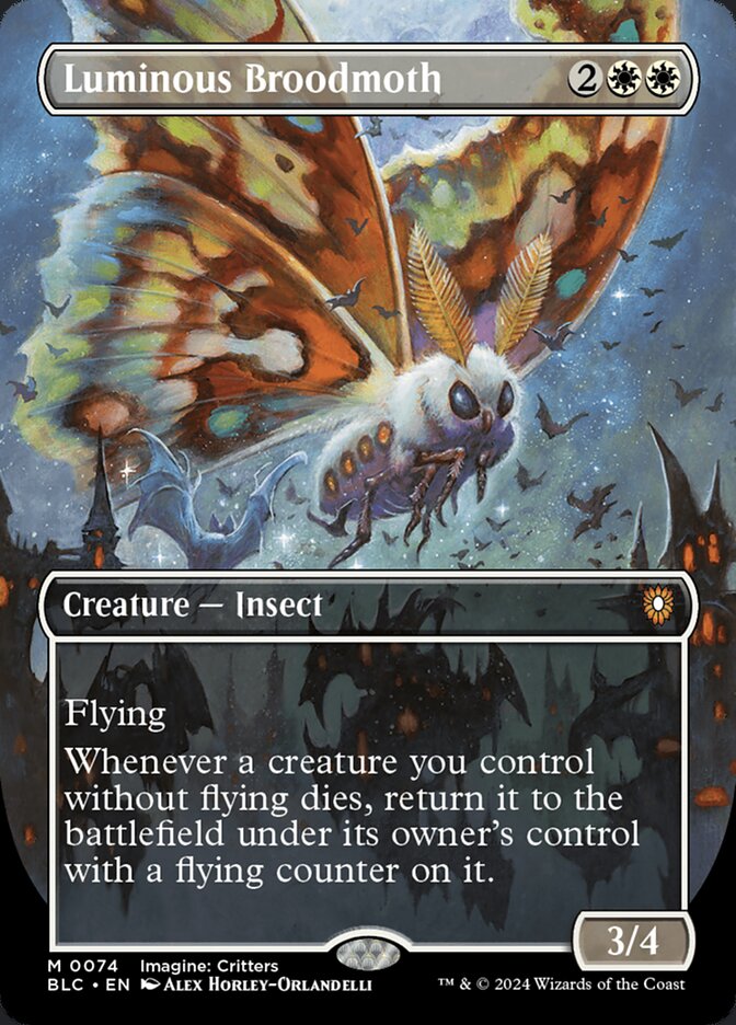Luminous Broodmoth card front