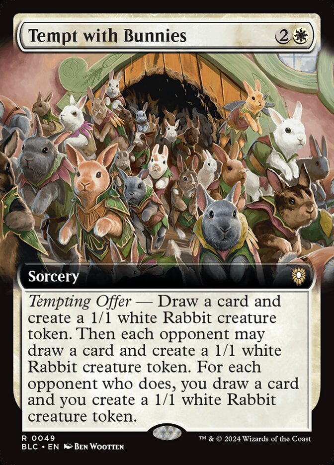 Tempt with Bunnies card front