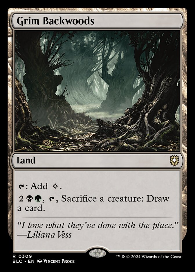 Grim Backwoods card front
