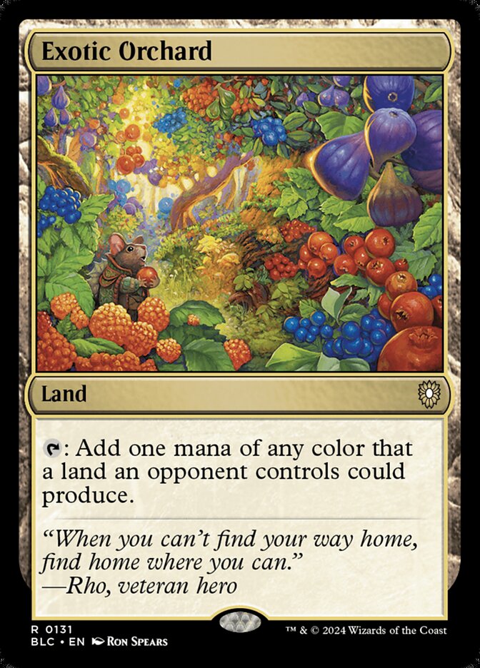 Exotic Orchard card front