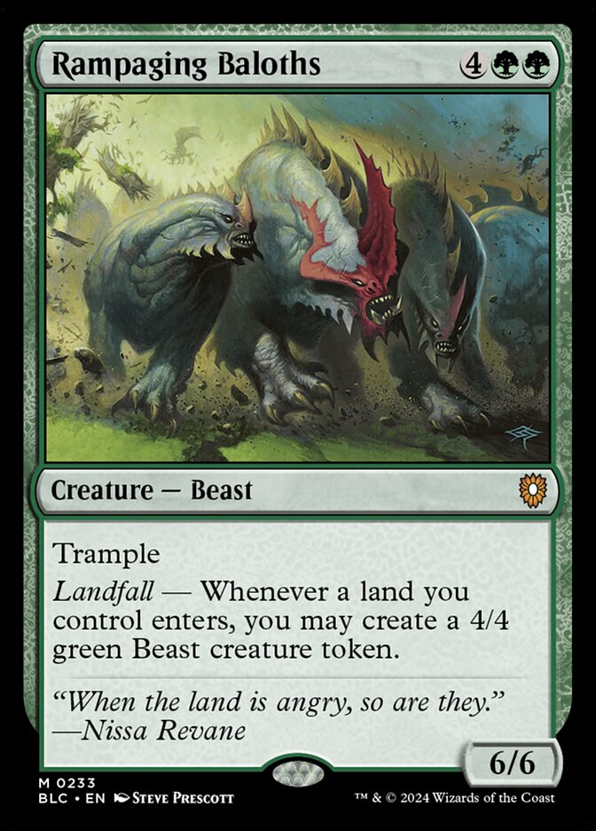 Rampaging Baloths card front