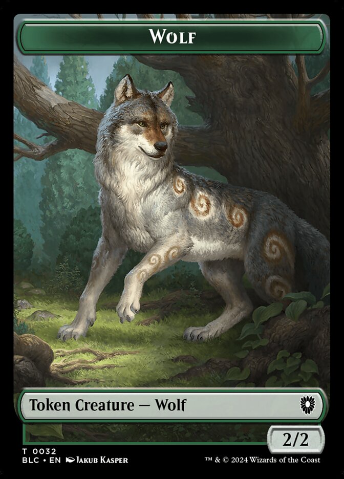 Wolf card front