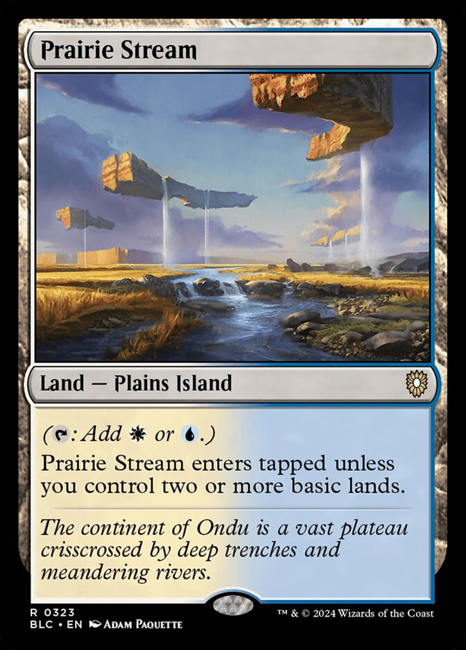 Prairie Stream card front
