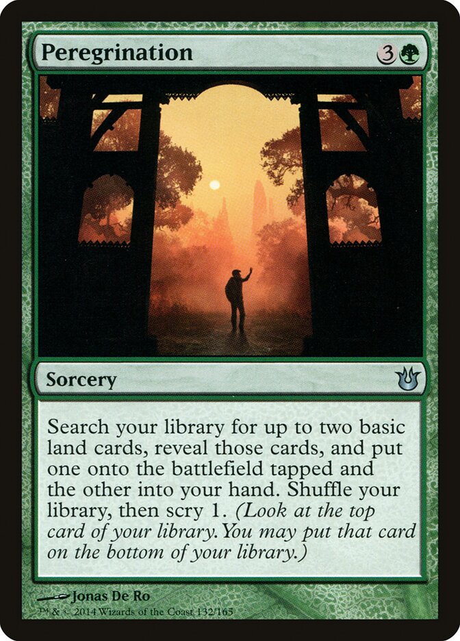 Peregrination card front