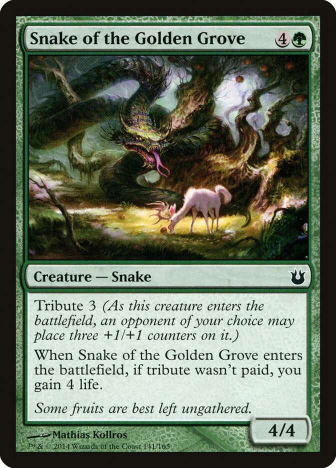 Snake of the Golden Grove card front