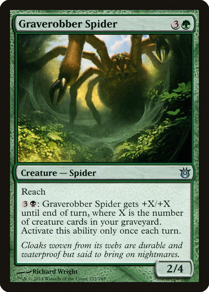 Graverobber Spider card front