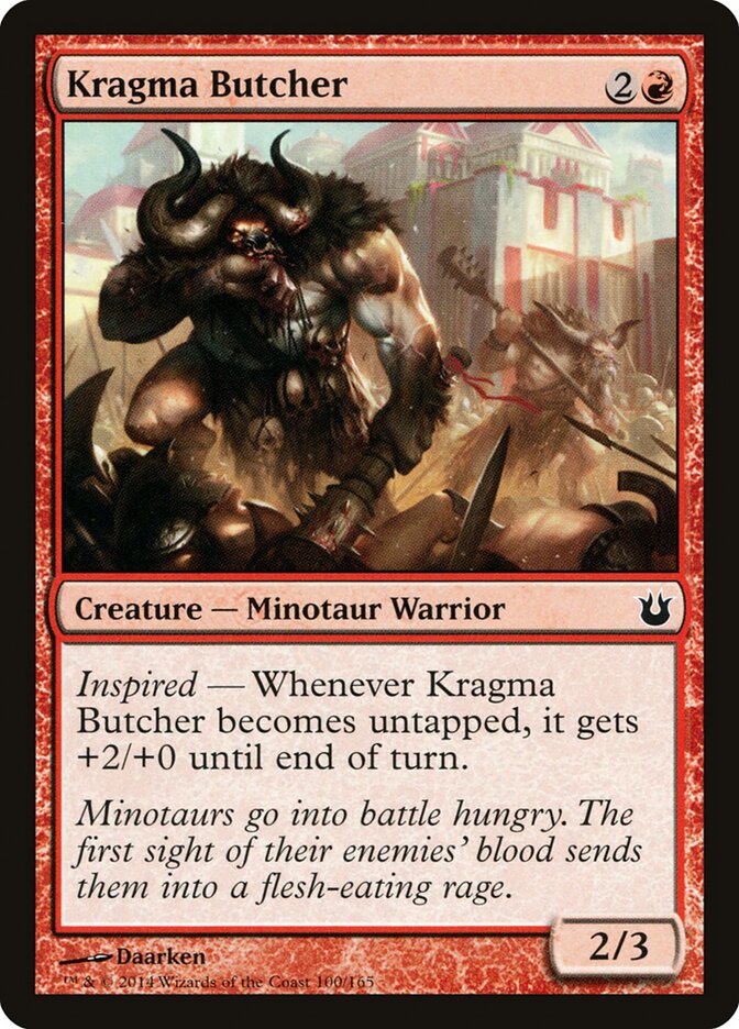 Kragma Butcher card front