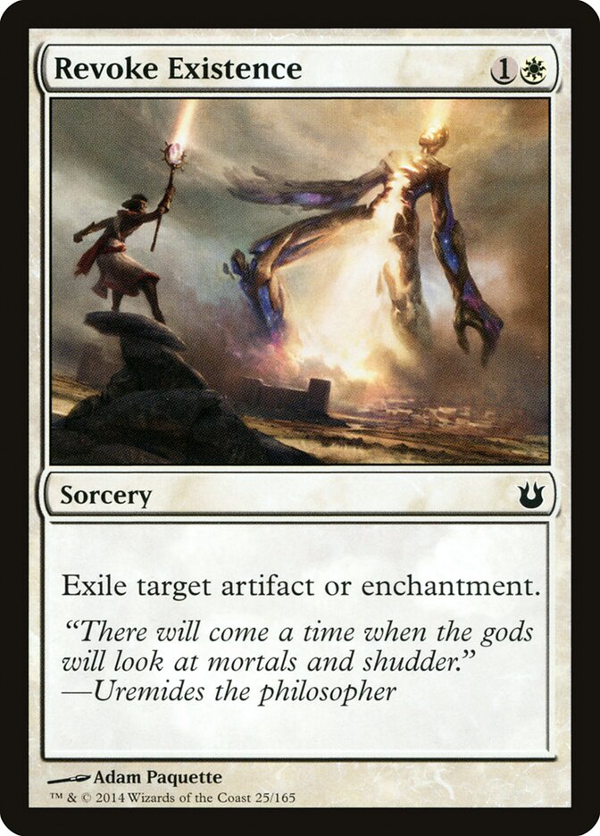 Revoke Existence card front