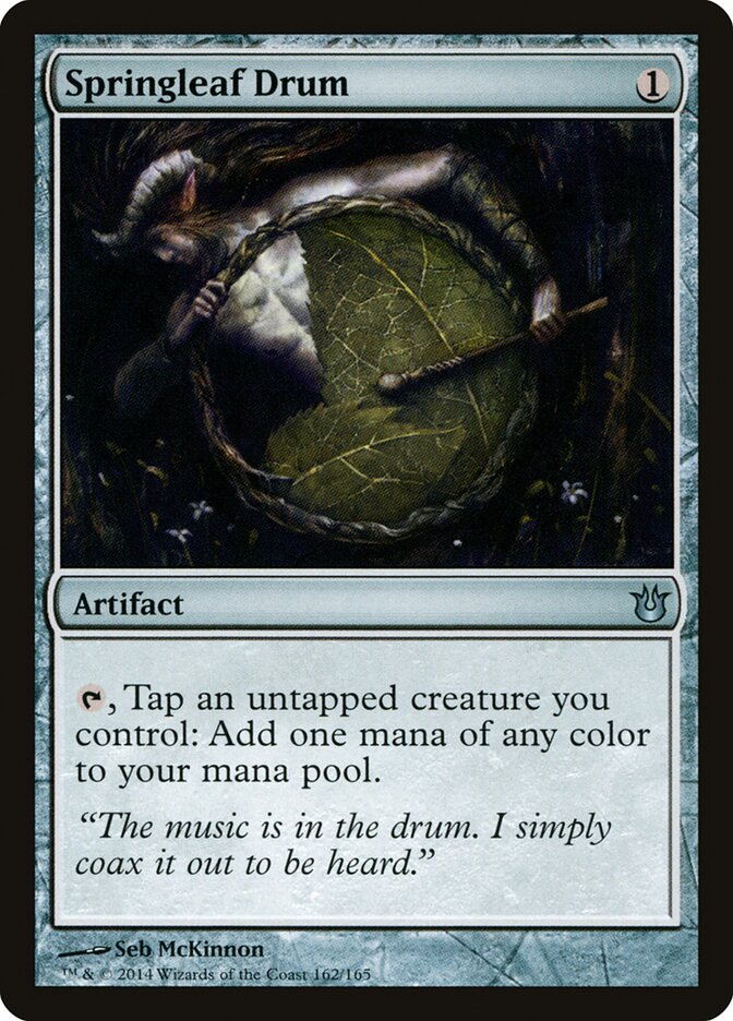 Springleaf Drum card front