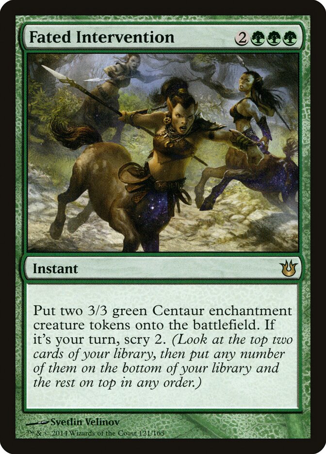 Fated Intervention card front