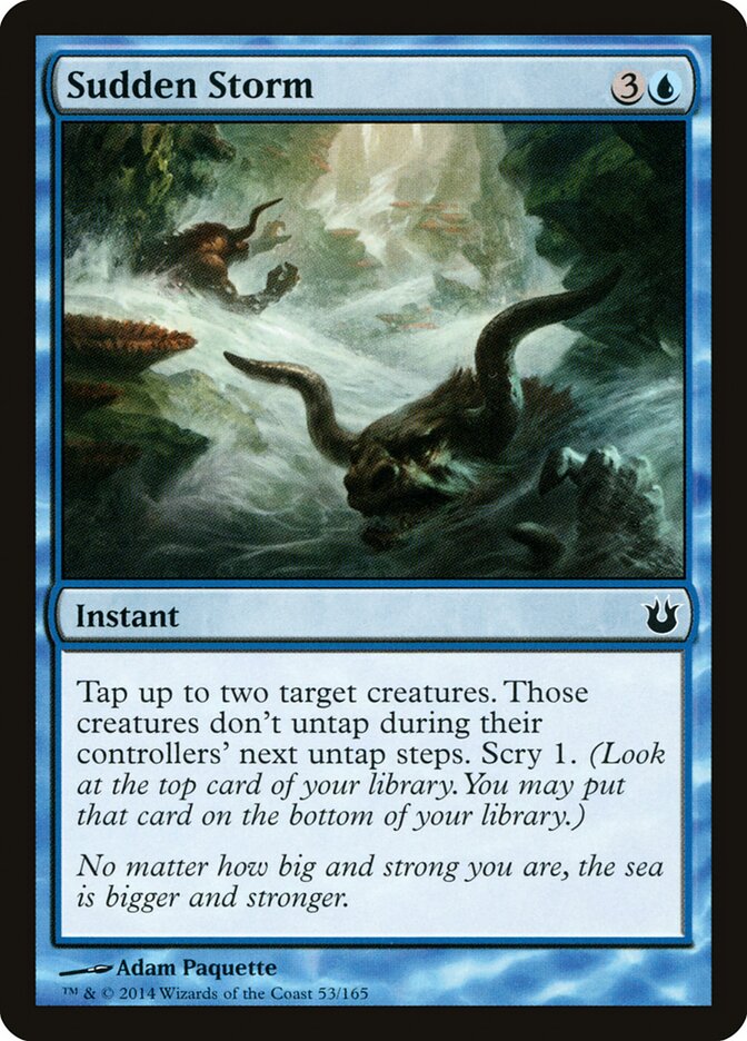 Sudden Storm card front