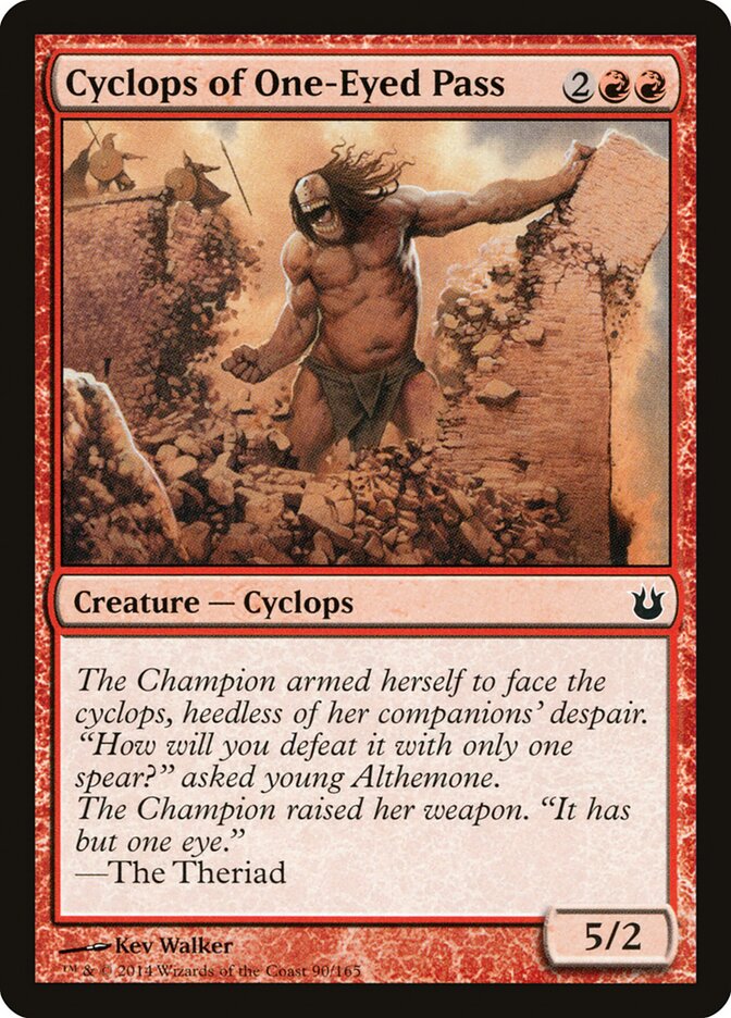 Cyclops of One-Eyed Pass card front