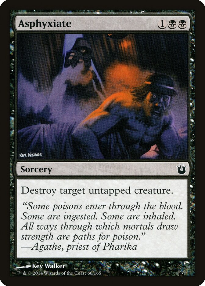 Asphyxiate card front