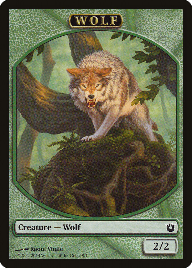 Wolf card front