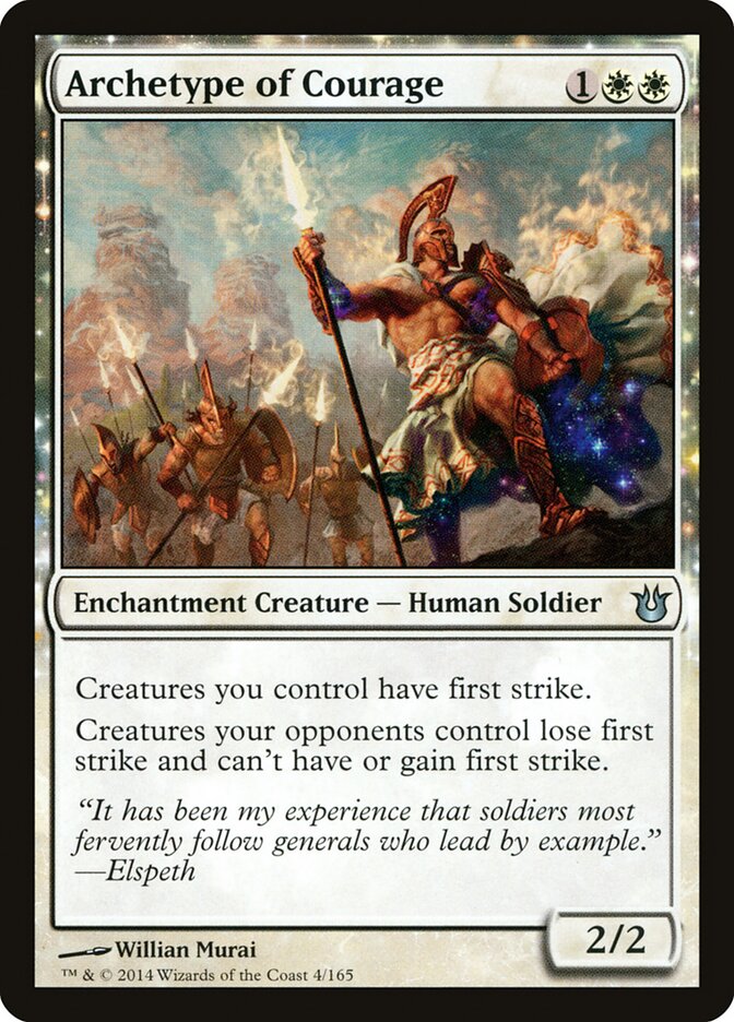 Archetype of Courage card front