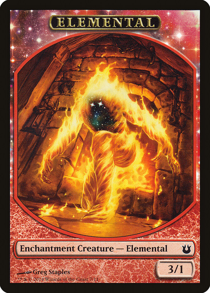 Elemental card front