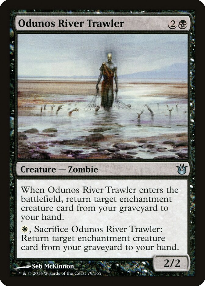 Odunos River Trawler card front