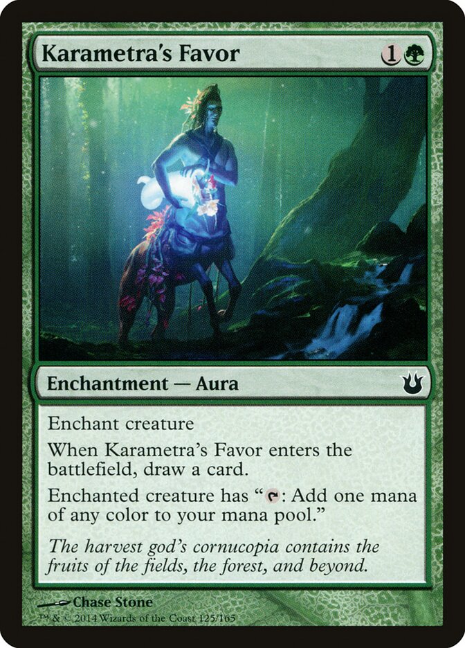 Karametra's Favor card front