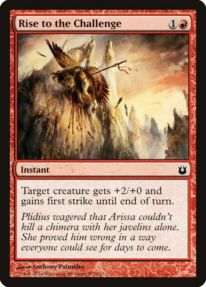 Rise to the Challenge card front
