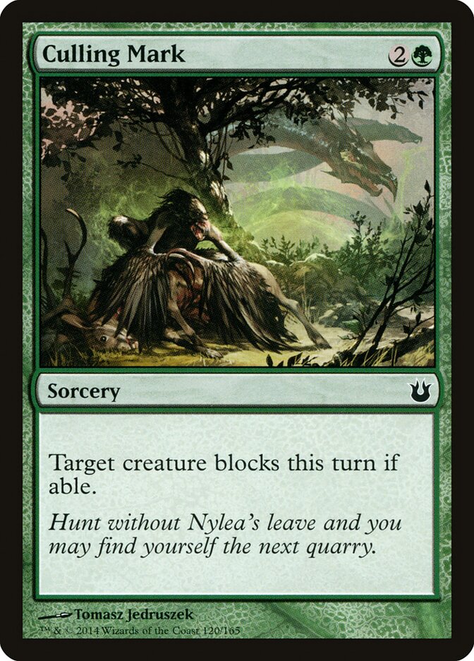 Culling Mark card front