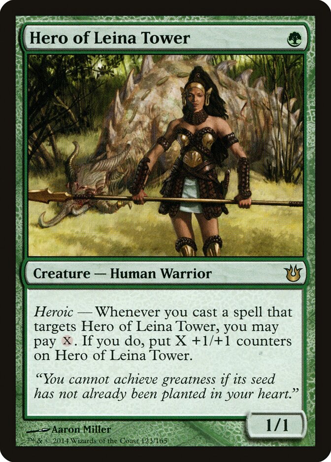 Hero of Leina Tower card front