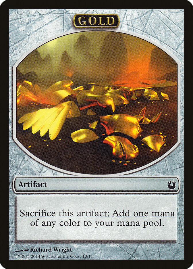 Gold card front